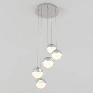 Artika sparkle 5" -5 Light LED Silver Pendant Light- NEW In Box